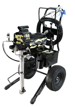 MONSTER LuckySpray 2.0 PRO auf Fahrwagen mit Schlauchtrommel