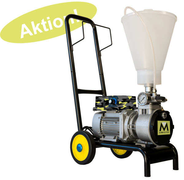 MONSTER HappySpray 2.6 mit Oberbehälter und Fahrwagen zum Aktionspreis